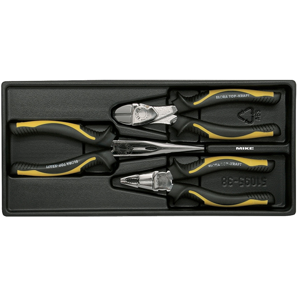 Bộ kìm cơ khí ELORA MS-21 gồm 3 cây thiết yếu Răng, Nhọn, Cắt