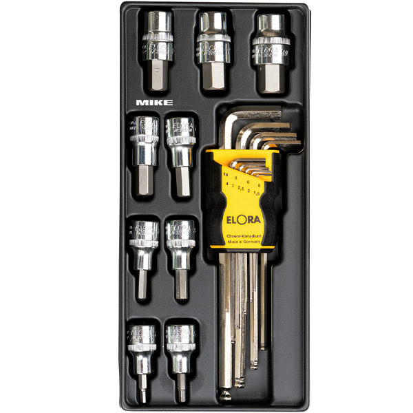 Bộ tuýp lục giác ELORA MS-13, lục lăng đầu bằng, vuông 1/2 inch