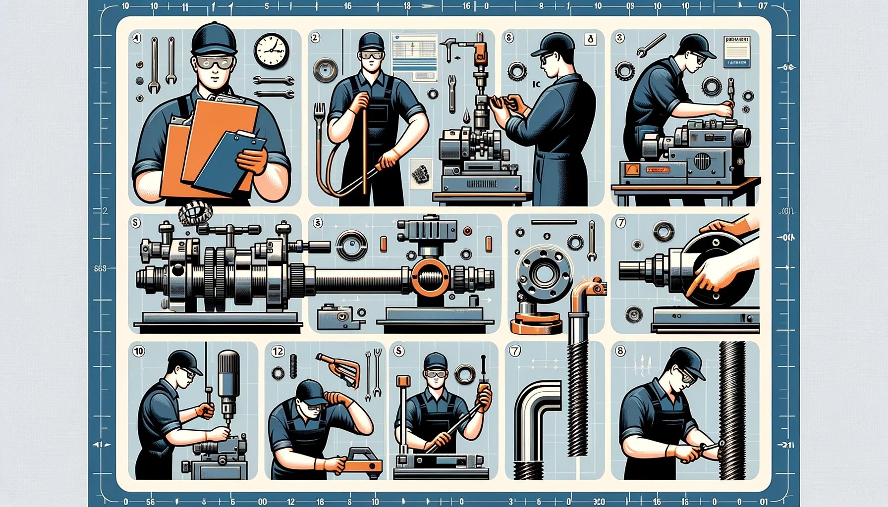 10 điểm chú ý quan trọng khi vận hành máy tiện ren ống, ren bulong