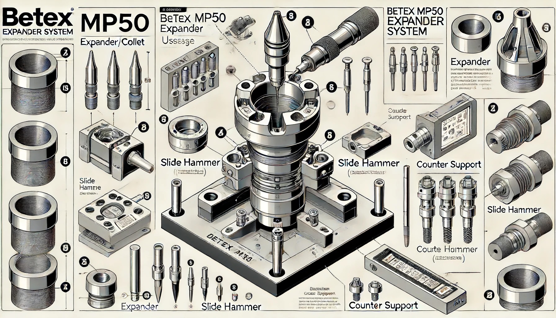 Hướng dẫn sử dụng chi tiết Bộ vam giật BETEX MP50