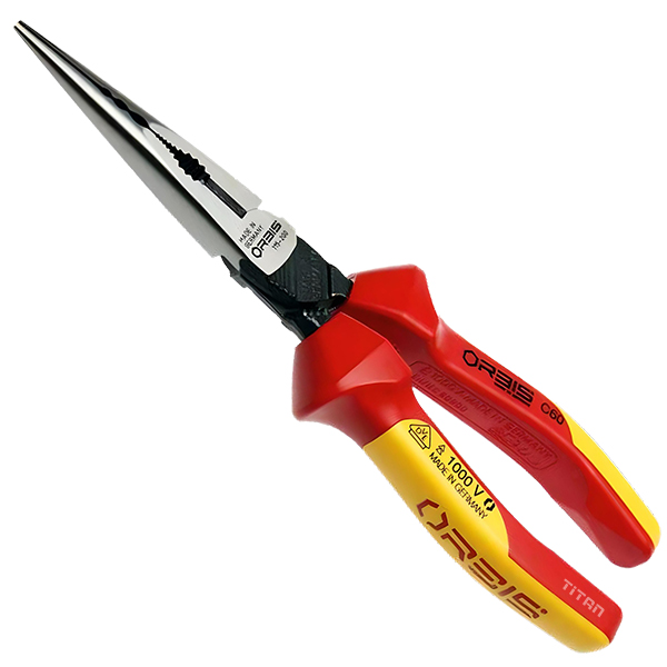 Kìm mỏ nhọn MIG-Tel 8 inch, mặt mạ crom