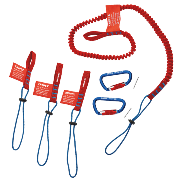 Dây móc an toàn Knipex 00 50 04 T BK cho dụng cụ làm việc trên cao