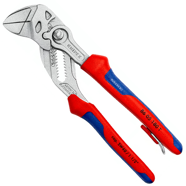 Kìm cờ lê size 180mm, cán đa màu, mạ chrome