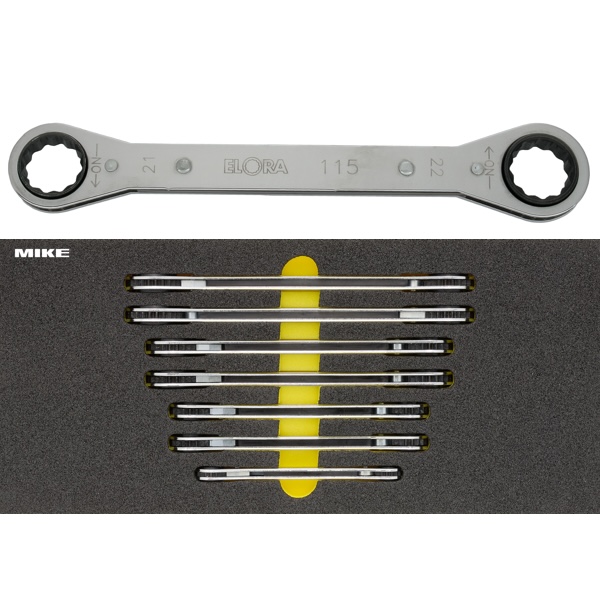 Bộ cờ lê ELORA OMS-28 hai đầu vòng tự động, cho tủ đồ nghề