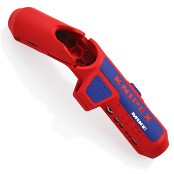 Dao rọc vỏ cáp điện Knipex 16 95 02 SB – ErgoStrip® tay trái