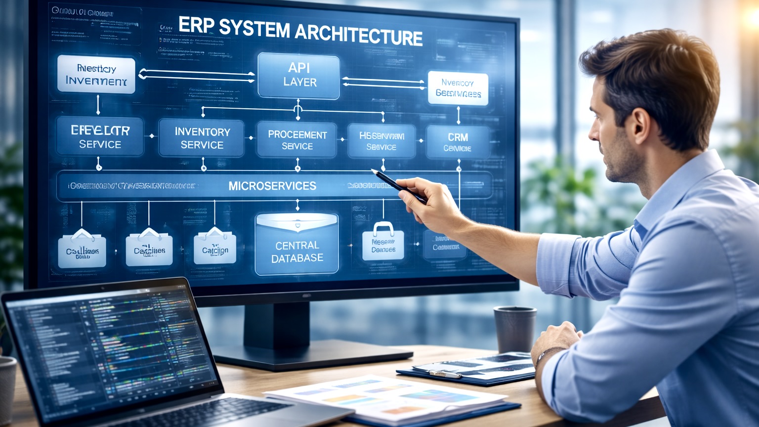 Kiến trúc sư hệ thống ERP dự án xây dựng hệ thống quản trị nội bộ