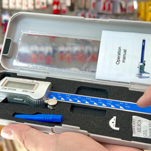 Màn hình LCD chữ cao 9 mm trên Thước kẹp điện tử Vogel Germany 202043-3 hỗ trợ đọc số rõ trong nhiều điều kiện chiếu sáng.