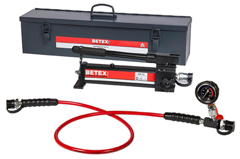 Bộ bơm thủy lực vỏ nhôm AHP 701, áp suất 700 bar, đầy đủ phụ kiện