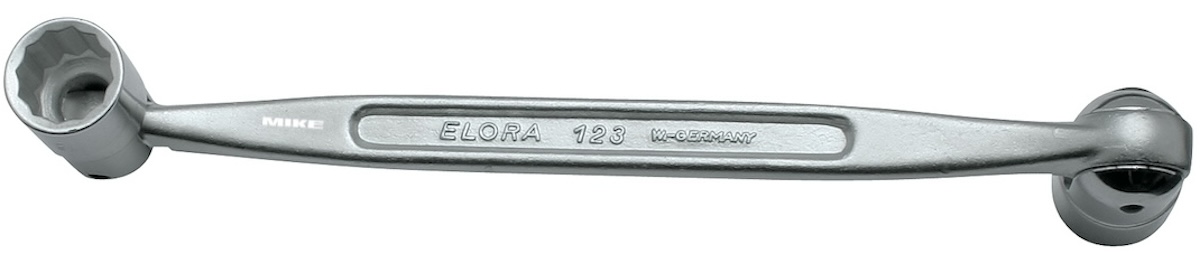 Cờ lê điếu 2 đầu gật gù ELORA 123-xx, từ 8x9 đến 30x32mm