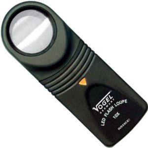 Kính lúp kỹ thuật 600167, lens 21mm, khuyếch đại 15 lần, có LED