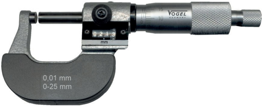 23145 Series Panme cơ đo ngoài 0-100mm, độ chính xác 0.01mm, hàng chính hãng Vogel