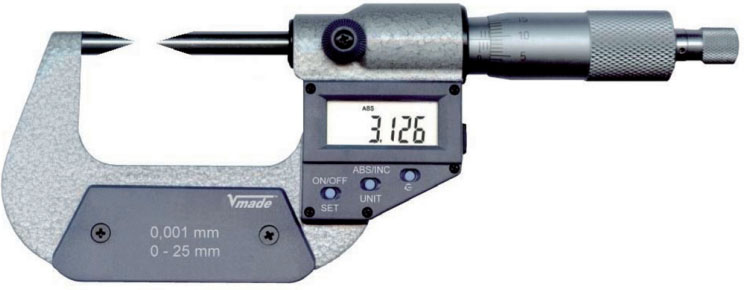 2329 Series panme đo ngoài điện tử 0-25mm, hàng chính hãng Vogel