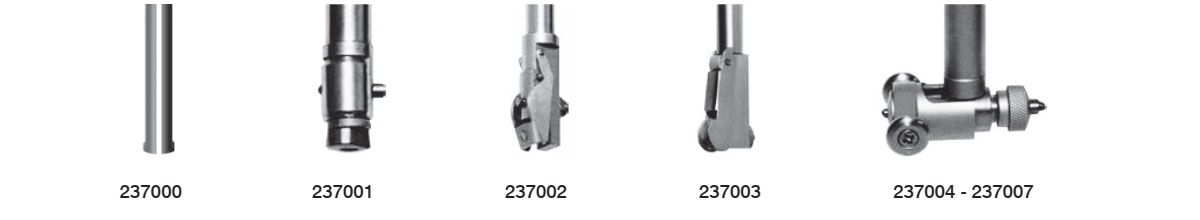 Các kiểu đầu đo của đồng hồ so cơ 23700-series