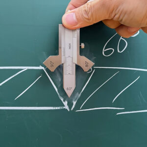 Dải đo 0–20 mm cho phép thước đo chiều cao đường hàn Vogel Germany 474403 kiểm soát mối hàn phẳng và góc.