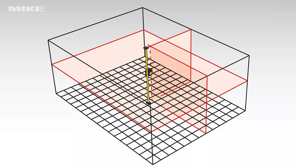 Máy laser xây dựng đa tia STABILA LAX 400 có phạm vi tự cân bằng ±4° và độ chính xác ±0,30 mm/m.