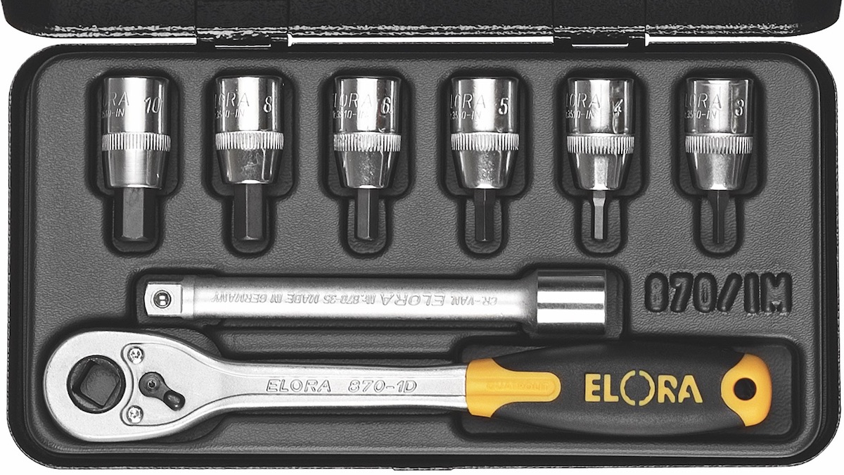 Bộ khẩu lục giác âm có đầu vuông 3/8 inch ELORA 870-IN