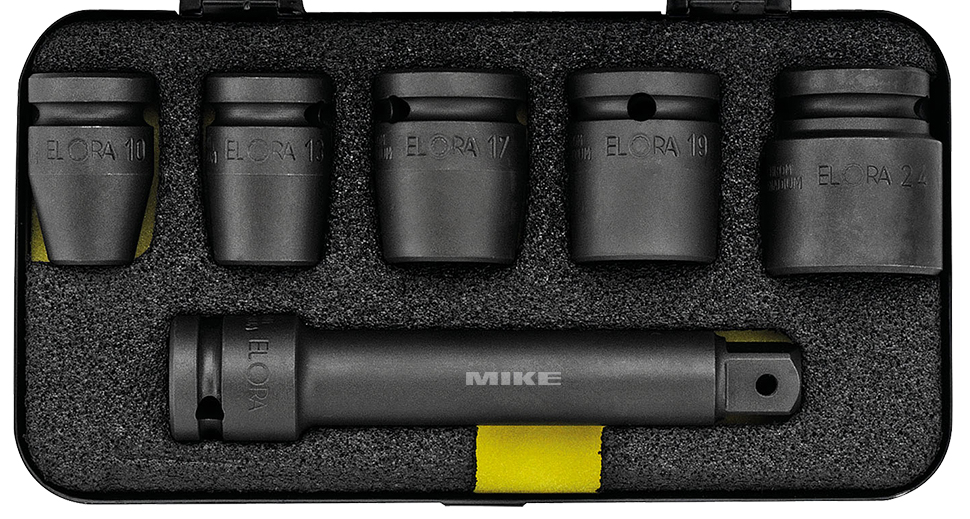 Bộ đầu tuýp đen ELORA 790 S – cho máy siết bu lông khí nén