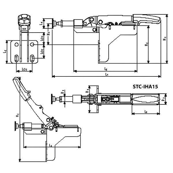 Sập đẩy ngang BESSEY STC-IHA15