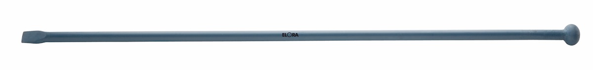Xà beng đuôi bi tròn lưỡi dẹp thẳng ELORA 1676/4 bằng thép C45