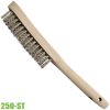 250-ST bàn chải thép cán gỗ có 2 lỗ treo