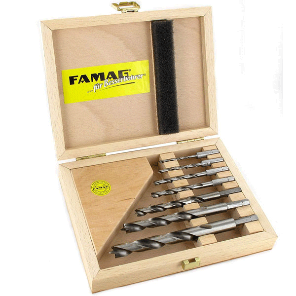 1597.507 bộ mũi khoan gỗ 7 chi tiết từ 3 đến 12mm FAMAG Germany