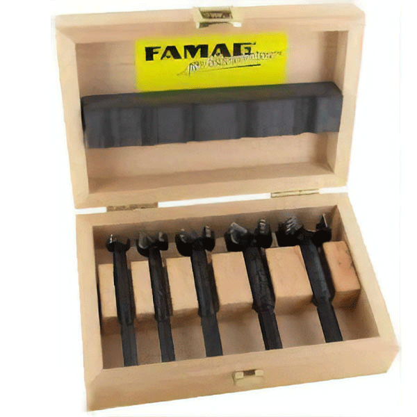 Bộ mũi khoét gỗ đường kính từ Ø15 đến 60mm. FAMAG - Germany.