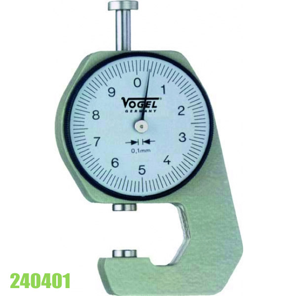 24040 Đồng hồ đo độ dày 0-20 mm, ±0.1mm, đầu đo phẳng
