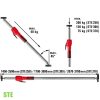 STE Cây chống đa năng, điều chỉnh độ dài từ 2,5 – 3,7m. Bessey