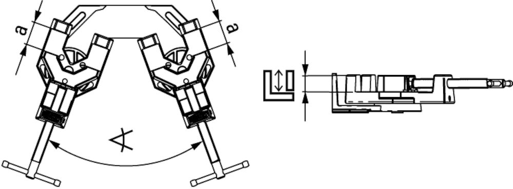 Eto kẹp hàn BESSEY SM10-SET, ke hàn góc từ 5-180°, Germany