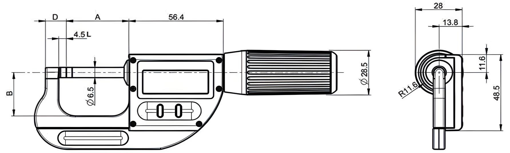 Bộ 3 panme điện tử Sylvac 230188, 0 – 102mm, cấp bảo vệ IP 67