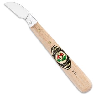 3352 - Dao cắt gọt gỗ mũi cong vát xéo dài Kirschen Germany.