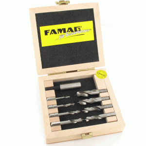 Bộ mũi khoan gỗ 8 chi tiết, size 3-10mm chuôi lục giác - Famag Germany