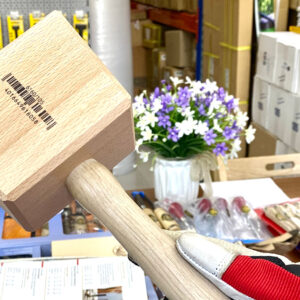 Búa vồ gỗ trăn Kirschen 6160 sản xuất tại Đức, khắc laser model, đáp ứng tiêu chuẩn dụng cụ mộc chuyên nghiệp.