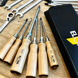 Bộ tua vít cán gỗ 6 cây ELORA 600-S6 đánh dấu cột mốc 100 năm ELORA, vừa công cụ làm việc, vừa bộ kỷ niệm sưu tầm.
