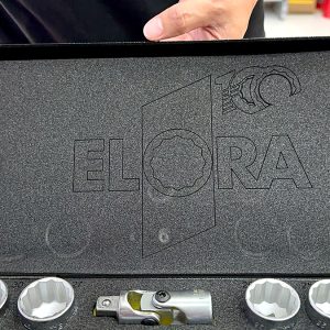 Bộ tuýp đa năng ELORA 770-OKLMU hộp đựng có khoang mút xốp cho từng chi tiết, chống dầu mỡ và hóa chất.