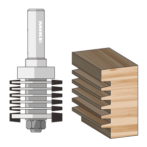 Mũi phay ghép gỗ răng lược FAMAG 3158, mũi phay đan ngón