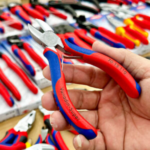 Kìm cắt cạnh Knipex 70 15 110 lắp đặt điện, cơ điện tử; cắt sát mũi, kiểm soát điểm cắt.