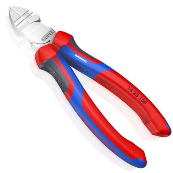 Kìm cắt cạnh. Knipex 14 25 160 – tuốt vỏ cách điện, cắt dài, heavy duty
