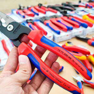 Kìm cắt tuốt đa năng Knipex 13 72 200 ME bấm được đầu cos wire ferrules.