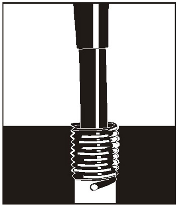 Ren cấy M24 V-coil type S giúp tăng cường khả năng chịu lực, giảm nguy cơ trượt và mài mòn.