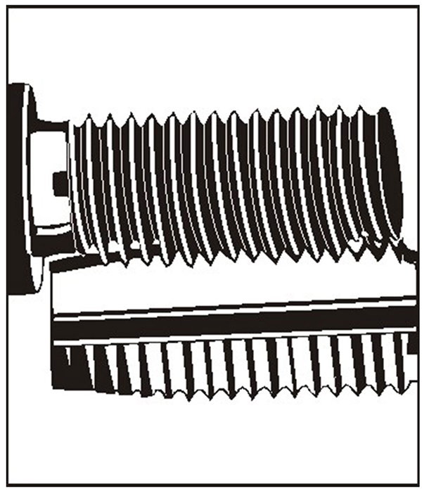 Ren cấy M24 V-coil type S có ba loại bước ren phổ biến: 3.0 mm, 2.0 mm, 1.5 mm.