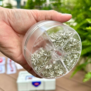 Bộ đầu cos Knipex 97 99 910 tối ưu cho các điểm đấu nối dùng chân vít trong tủ điện, bảng điều khiển hoặc các hệ thống đấu dây modul.