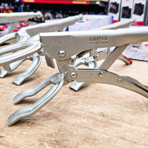 Kìm bấm kẹp hàn Knipex 42 14 280 cơ cấu toggle lever, lực kẹp mạnh, thao tác dễ dàng bằng một tay.