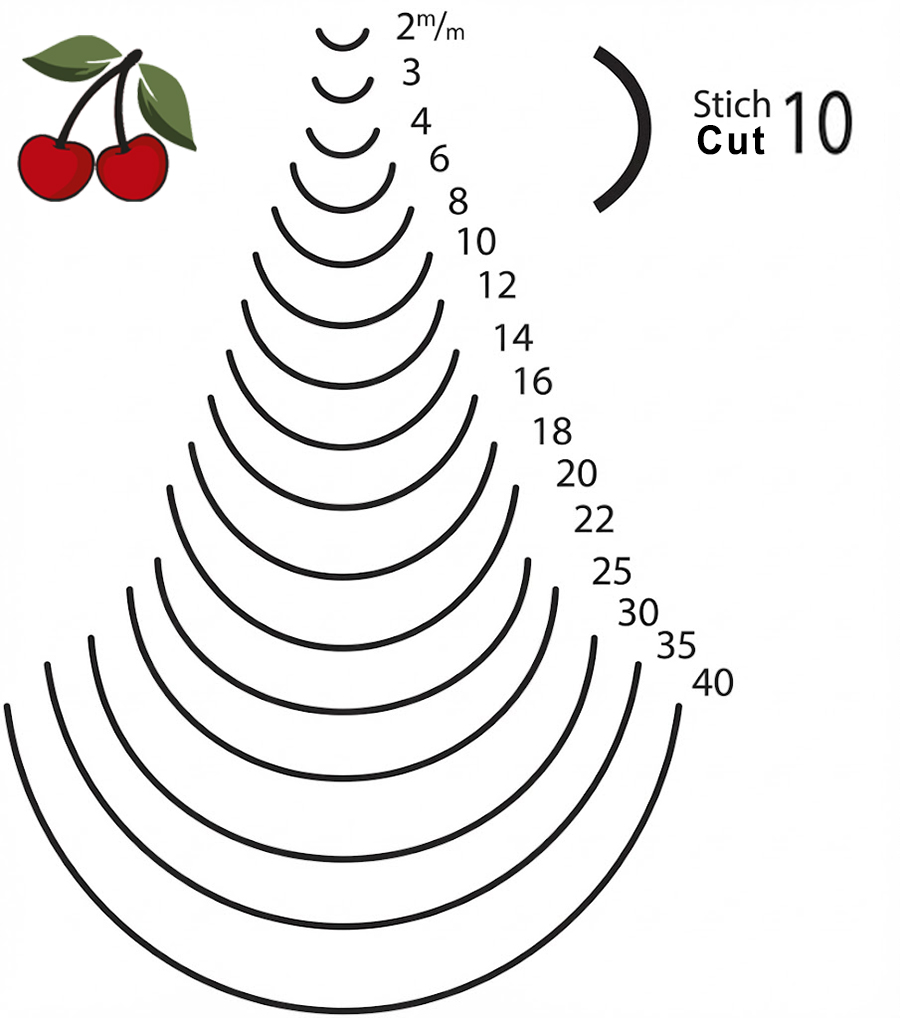 Đục điêu khắc lòng mo Kirschen 3110, độ cong lưỡi Cut 10 Đục điêu khắc lòng mo Kirschen 3110, độ cong lưỡi Cut 10