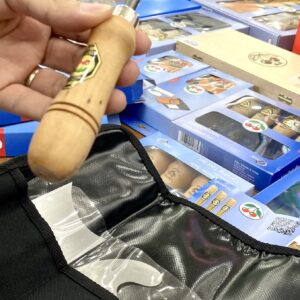 Tay cầm bằng gỗ tiện Thanh burnisher miết lưỡi nạo gỗ Kirschen