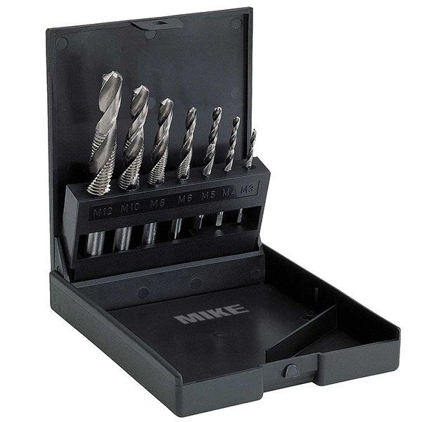 Bo khoan va taro VOLKEL 47870 Bộ khoan và taro 47870 hệ inch size 1/16″- 1/2″, thép hợp kim