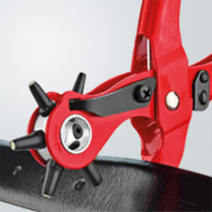 Nhờ kết cấu lưỡi bền chắc, Knipex 90 70 220 còn tạo được lỗ gọn trên vật liệu nhựa mềm.