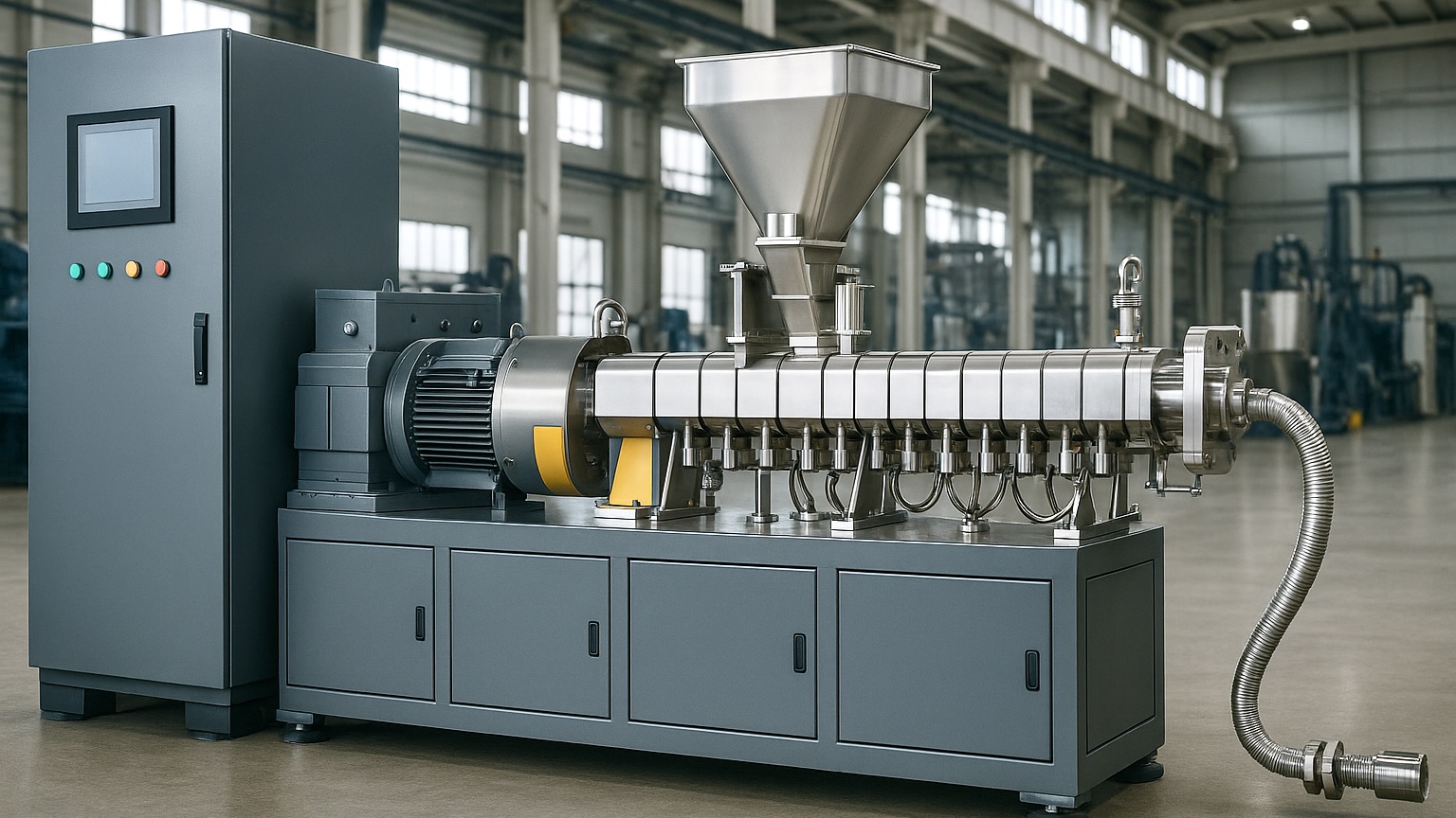 Các công ty sử dụng máy đùn trục vít đôi twin-screw extruder