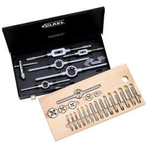 Bộ taro bàn ren BSW 1/8 – 1/2 gồm 36 chi tiết VÖLKEL 48030