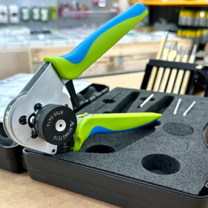 Kìm bấm cos Rennsteig MicroCrimp 8.75 thép mạ chrome; dài 230 mm; nặng 1190 g; vòng hãm ổn định lực.